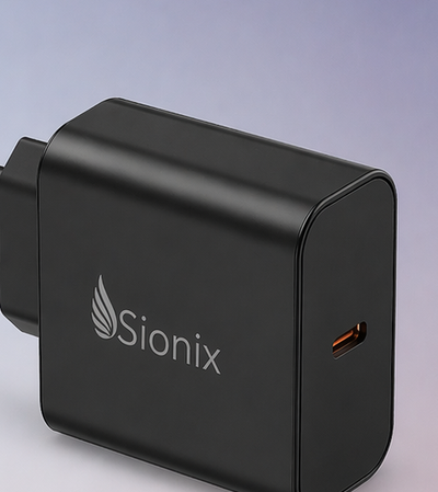 SIONIX 65W PD charger in black